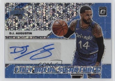 2019-20 Panini Donruss Optic Fast Break Signatures DJ Augustin #FB-DJA Auto 01wi