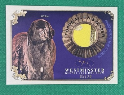 2024 TOPPS ALLEN & GINTER WESTMINSTER DOG SHOW RELIC JOSH BEST IN SHOW /20