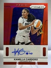 2025 Prizm WNBA Kamilla Cardosa Throwback Auto TB-KC Red /99