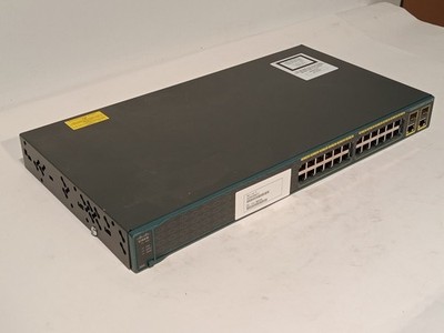 Cisco WS-C2960-24TC-S Catalyst 2960 24-port 10/100 switch, 2x SFP uplinks