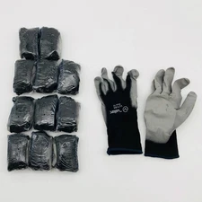 Wells Lamont VLPUBK Coated Work Gloves Sz 10/XL Polyurethane Nylon 12 Pairs
