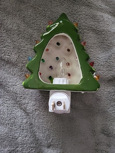 Weihnachtsbaum Nachtlicht - Stecker in Keramik NEU IM KARTON - Bild 4 von 6