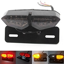 Retro LED Tail Light Brake Turn Signal Integrated Motorcycle Accessories
