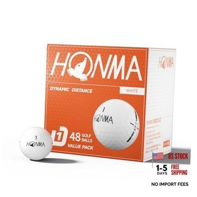 48-Pack Bulk Golf Balls, Maximum Distance & Low-Spin Straight Flight white