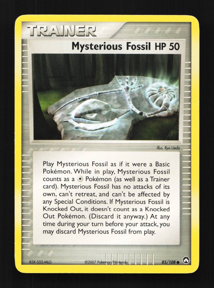 Mysterious Fossil 85/108 MP EX Power Keepers English Pokemon Card TCG