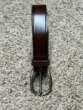 Genuine Italian Leather Belt Brown Made in Italy Size M