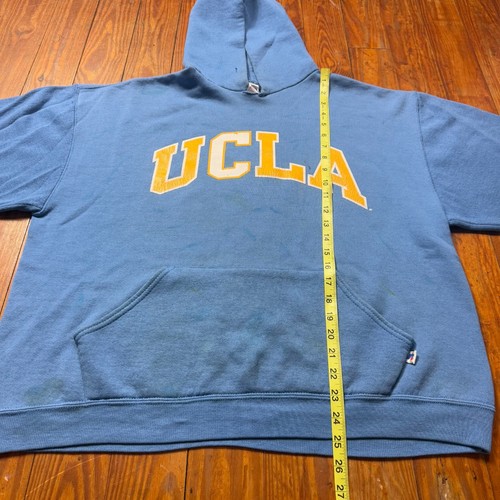 Vintage UCLA Bruins Basketball Hoodie Mens Size Large Russell Athletic Blue - Picture 9 of 9