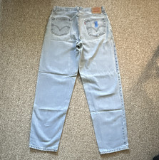 Levis 560 34-34 Mens Blue Light Wash Denim Je...