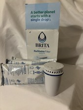 Brita Refillable Water Filtration Starter Kit 1 Shell and 3 Filter Refills New 