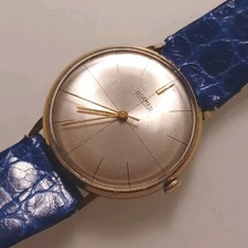 ROAMER Swiss - Herrenuhr - Handaufzug Cal.- MSP 414 - vergoldet - Uhr Läuft gut