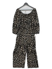 Whistles Women's Jumpsuit M Multi Animal Print 100 Other Wide-Leg Jumpsuit
