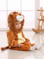 Toddler Lion Costume Kids Animal Jumpsuit Dress Up Playwear Cosplay Outfit