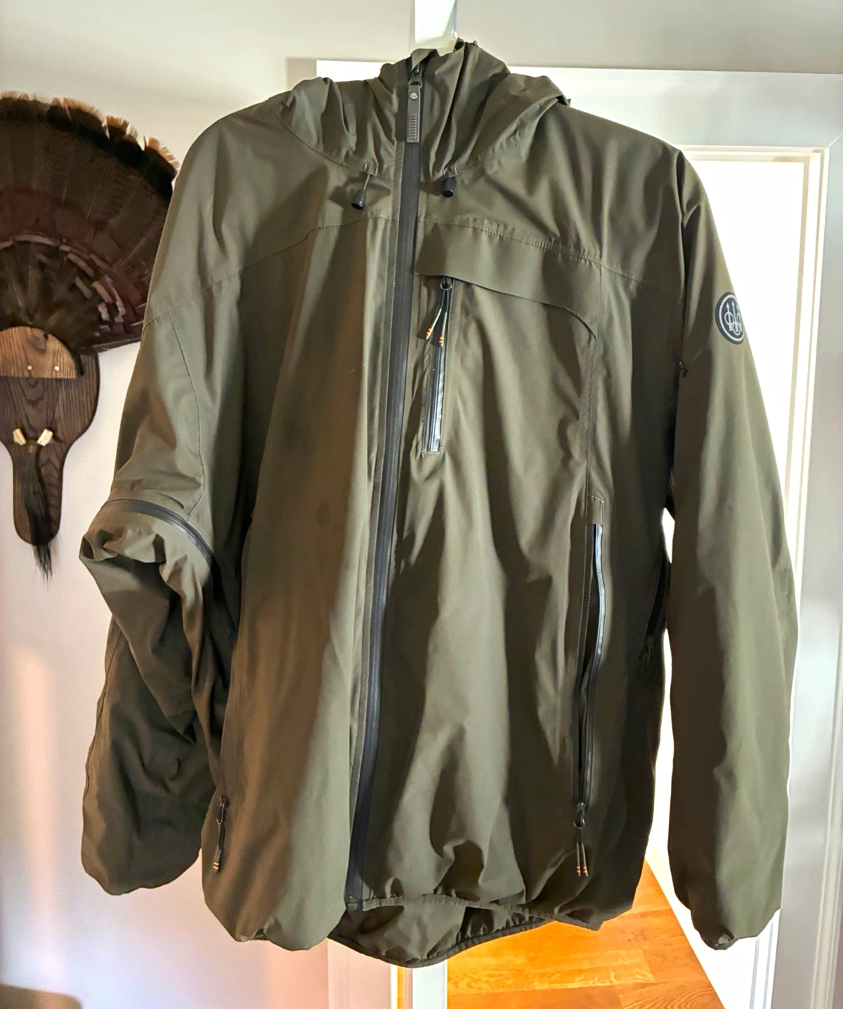 Beretta Rain Jacket with down lining with Down lining US L( 2 small holes on arm - product detail image 1
