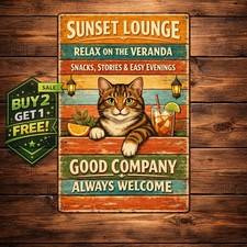 Funny Gifts For Pet Lovers 8x12 Aluminum Tin Metal Patio Sign