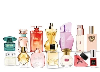 NEW 14 Pc ULTA The Bridal Edit Perfume Mini Bottles Set + Golden Bag 5-10mL NIB