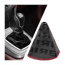 Car Shift Boot Cover, Waterproof Fabric Manual/Automatic Shift Knob Boot Black