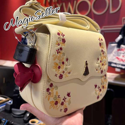 Disney Parks 2026 Loungefly Beauty And The Beast Belle Crossbody Bag New