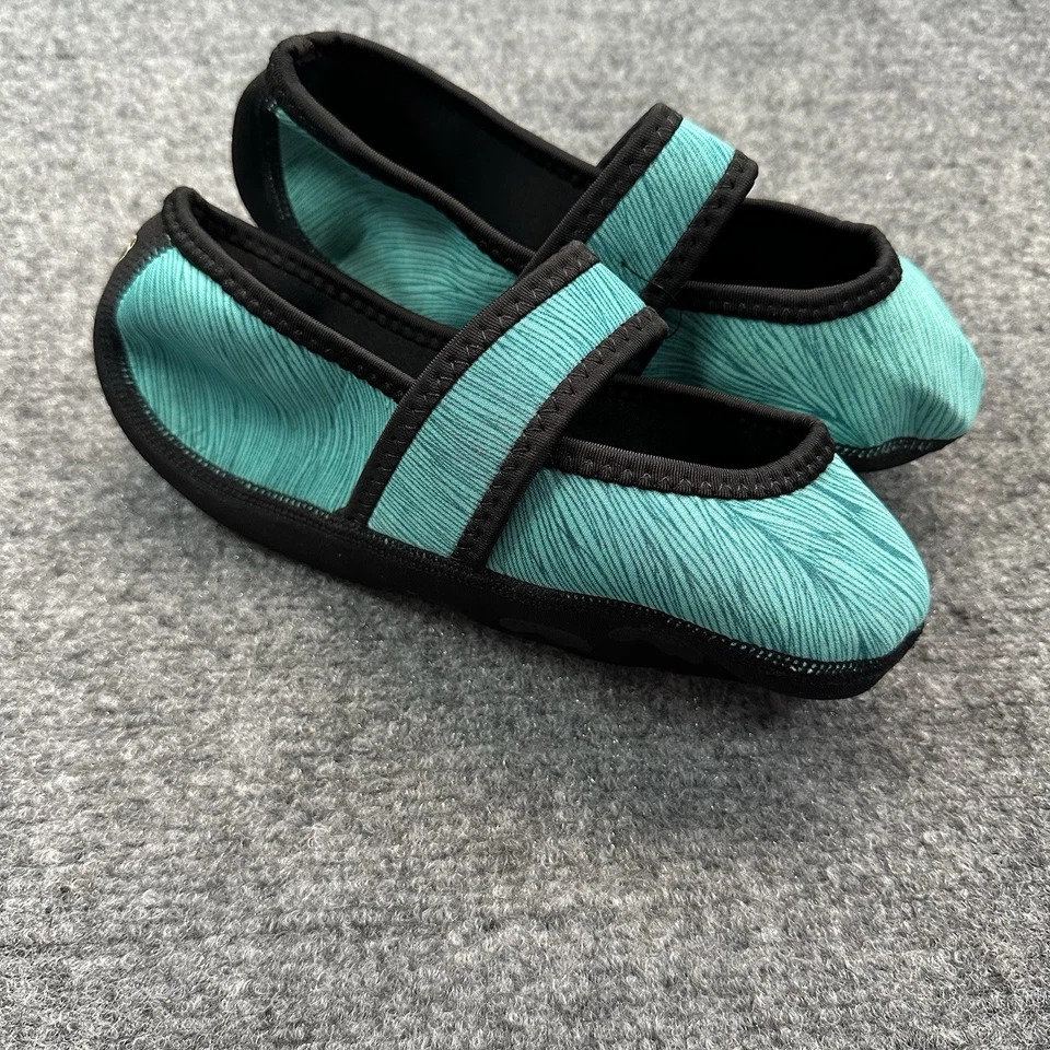 Zapatillas/plantas elásticas Nufoot Travel para mujer. Talla grande (7-10) azul remolino - nuevo sin etiquetas Foto 2 de 3