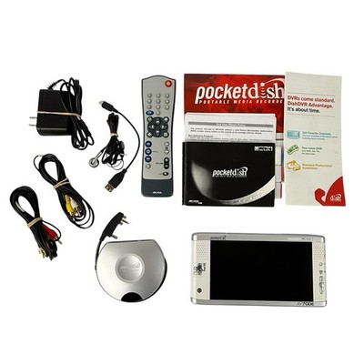 Archos Pocket Dish AV700E Portable Media Recorder Docking Station Remote & More