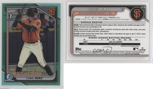 2024 Bowman Chrome Prospects Aqua Refractor /125 Lisbel Diaz #BCP-194