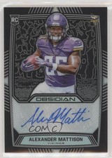 2019 Panini Obsidian Rookie Auto 101/150 Alexander Mattison #RA-AMA Auto 03y3