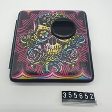 Skull Zigaretten-Etui Rot