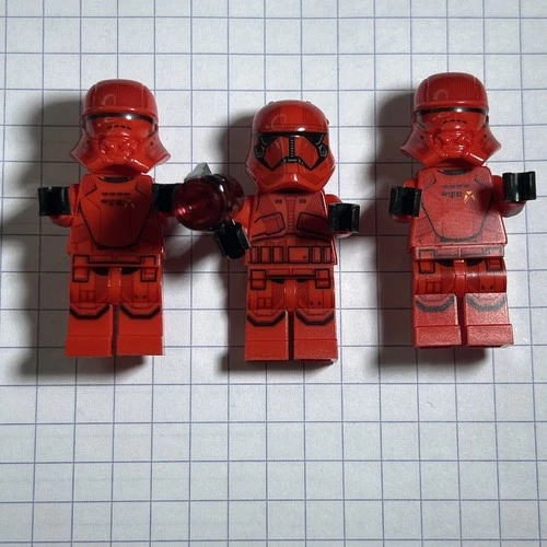 Lego Star Wars 75266 Sith Trooper Minifigs Lot Of 3 Excellent Condition