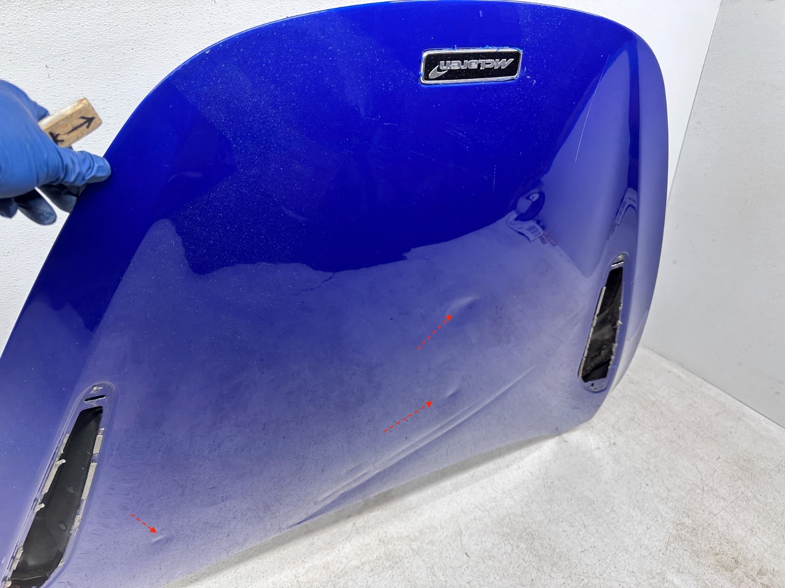2017-2023 McLaren 720s Front Hood Panel Bonnet Shell OEM Blue Aluminum