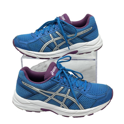 ASICS GEL-Contend 4 Shoes Womens Size 7 Blue Purple Running Sneakers T765N