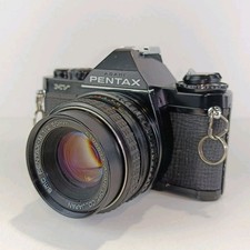 Asahi Pentax MV 35mm SLR Camera With 50mm f2 lens, Black Pentax Film Camera 