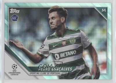 2021 Topps UEFA Champions League Aqua Foil 155/299 Pedro Goncalves Rookie RC z3b