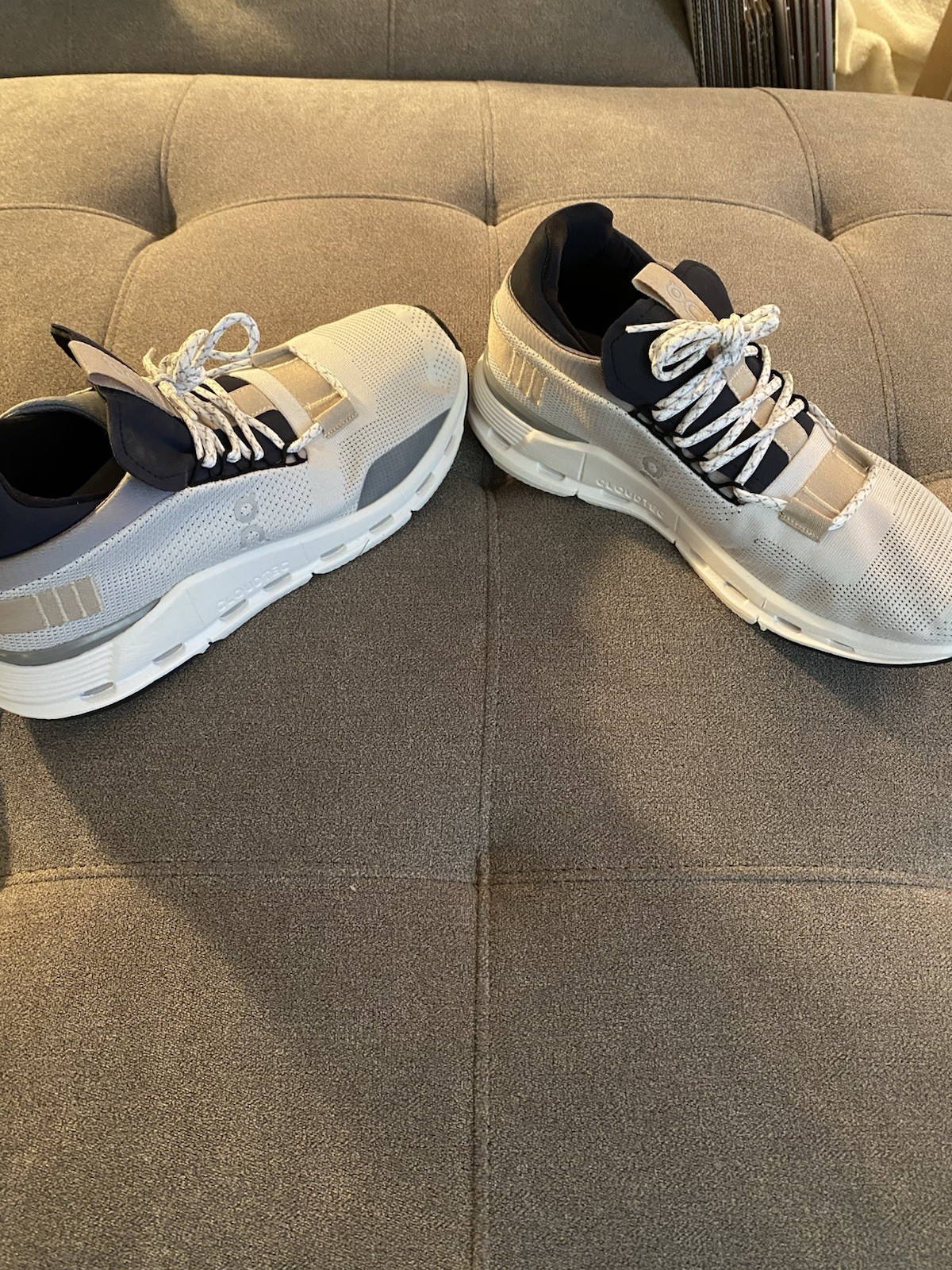 On Cloudnova White  Sand Umber Cloudtec Athletic … - image 4