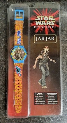 Rare 1999 Jar Jar Binks Watch Star Wars Episode 1 NEW IN PACKAGE