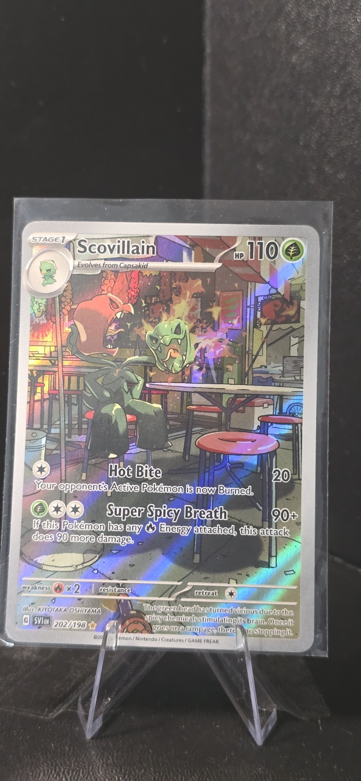 2023 Pokemon SVI Scarlet & Violet Scovillain Illustration Rare 202 Near Mint