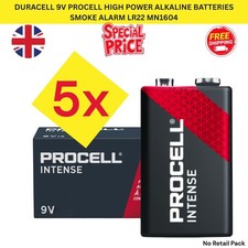 New Duracell 9V Procell High Power Alkaline Batteries Smoke Alarm LR22 MN1604