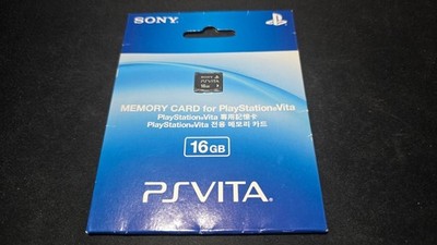 Sony Playstation Vita PSVita Memory Card SD 16GB 16 GB Brand New Blue Blister!