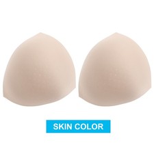 6 Pairs Reusable Bra Pads Sponge Inserts Comfortable Lightweight Assorted Color