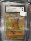 2024 Pokemon Pikachu EX Holo Card 236/187 Sv8a: Terastal Fest EX   CGC 10