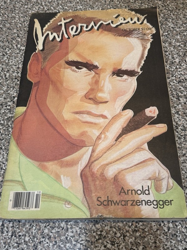 Vintage Andy Warhol Interview Magazine Arnold Schwarzenegger