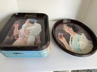 Lot of 16 Vintage 1950s 60s 70s Metal Coke Coca Cola Advertising Display Trays