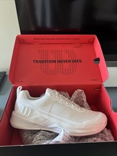 Wilson Rush Pro 4.5 White/White/ Black Men  s Tennis Shoes Size 9.5 New In Box