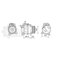 AVA Quality Cooling Kompressor Klimaanlage Passend FüR BMW X3 3Er Touring