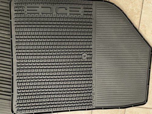 2011 Ford Edge OEM Tray Style Molded Black Rubber Floor Mat Set 4-pc - Picture 2 of 7