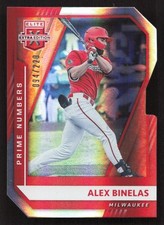 2021 Panini Elite Extra Edition Alex Binelas Prime Numbers C Die Cut #/220 #86