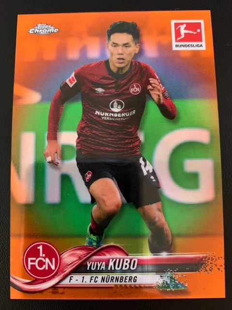 2018-19 Topps Chrome Bundesliga Orange Refractor 45 Yuya Kubo ed/25 NÜRNBERG