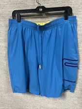 Men  s Fielder Bonobos Blue And Yellow Swim Trunks Size Lg
