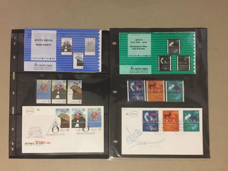 Israel 2X fdc,,2Xset multiple stamps,2Xadvertise(a)