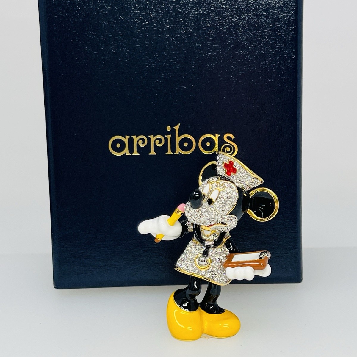 Disney Arribas Brothers Swarovski® Crystal Nurse Minnie Jeweled