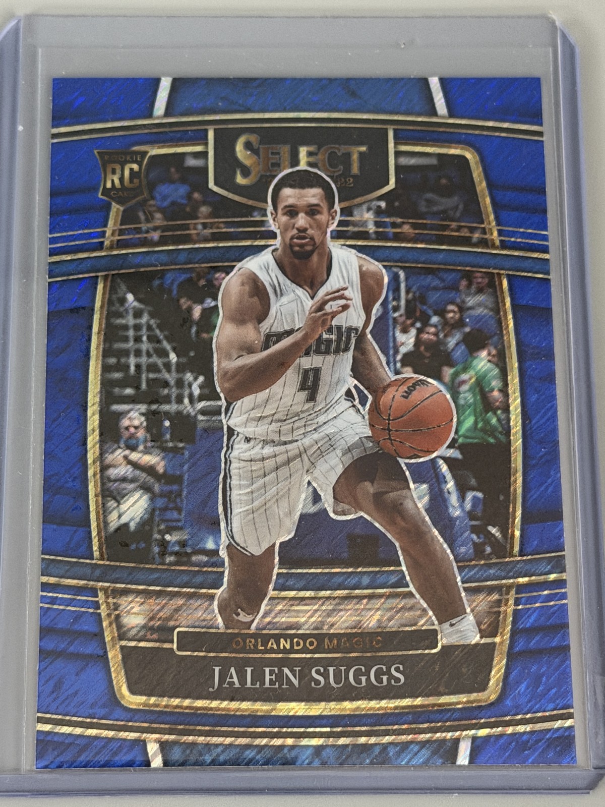 2021-22 Panini Select - Concourse Jalen Suggs #27 Blue Shimmer Prizm (RC)