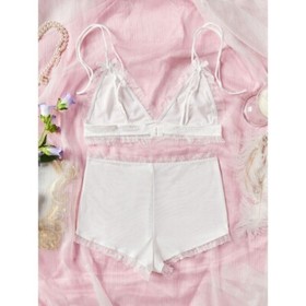 Women's Sexy Lingerie Bra and Shorts Two Piece Set Sexy Babydoll Sleepdress US
